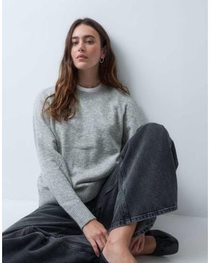 JJXX Crew Neck Knitted Jumper - Grey