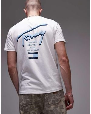 Tommy Hilfiger Signature Backprint T-Shirt - Grey