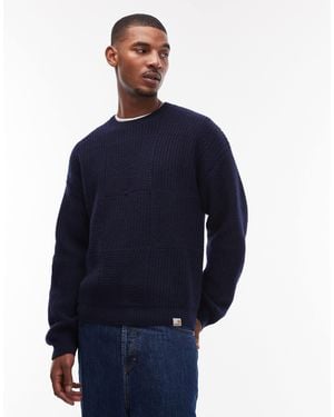 Carhartt Bishop Cable Knitted Jumper - Blue