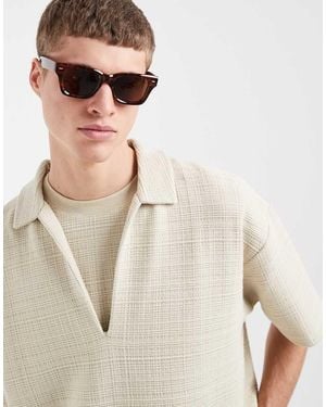 ASOS Oversized Polo - Natural