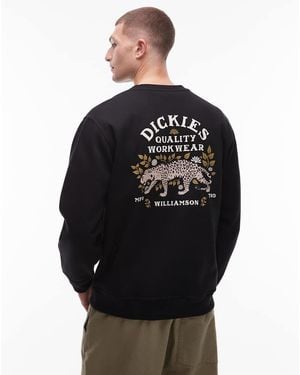 Dickies Fort Lewis Graphic Backprint Sweatshirt - Black