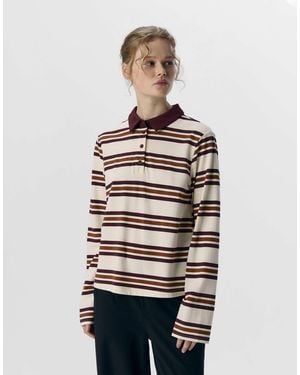 Object – langärmliges polohemd - Weiß