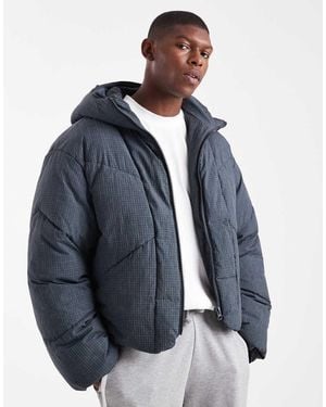 ASOS Oversized Ripstop Puffer Jacket - Blue