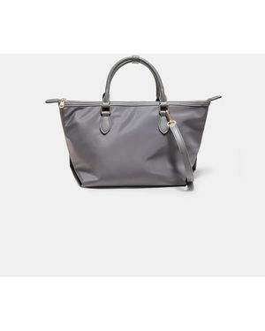 Stradivarius Borsa A Tracolla Con Zip Scuro - Grigio