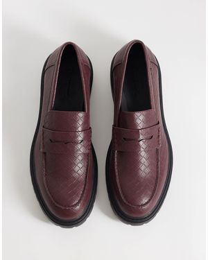 SEQWL Pier Woven Chunky Loafer - Brown