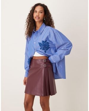 Never Fully Dressed Kilt Mini Skirt - Blue