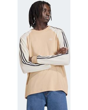 adidas Originals Britcore Long Sleeve Cali T-Shirt - Natural