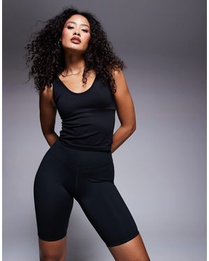 4505 Hourglass Icon 8 Inch legging Short - Blue