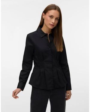 Vero Moda Poplin Shirt - Black