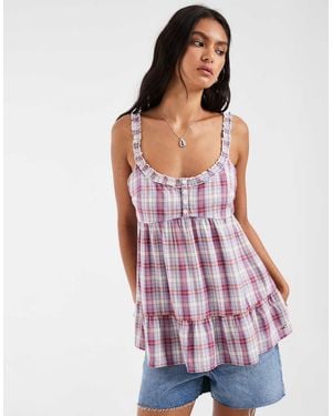 Hollister Tunic Babydoll Top - Red