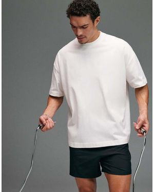 4505 Icon Heavyweight Cotton Oversized T-shirt With Quick Dry Finish - Grey
