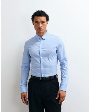 ASOS Skinny Stretch Work Shirt - Blue