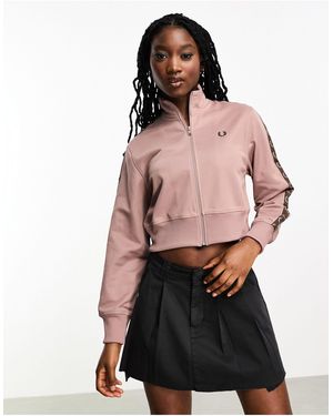 Fred Perry Trainingsjack Met Bies - Roze