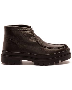 OFF THE HOOK Botines Chukka Marrones Estilo Mocasines De Cuero Para Hombre Iggy De - Negro