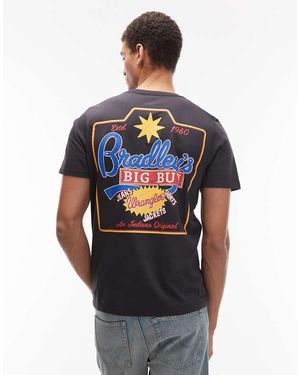 Wrangler X Stranger Things Graphic Back Print T-shirt - Grey