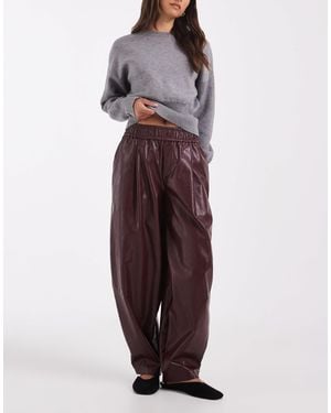 ASOS Tailored Faux Leather Tapered Pants