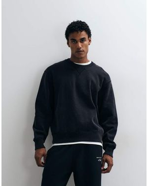 Abercrombie & Fitch Zware Sweatshirt Met Ronde Hals - Blauw