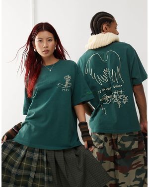 Deus Ex Machina Unisex Hauntology Graphic T-shirt - Green