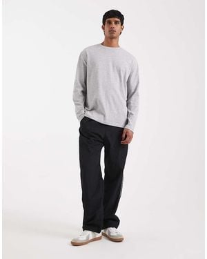 Hollister baggy Trackpant With Seam Details - White