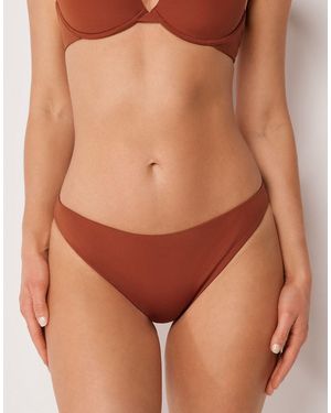 Calzedonia Premium Fit Brief Bikini Bottom - Brown