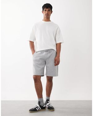 Jack & Jones – sweat-shorts aus stoff - Weiß