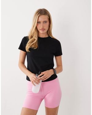 4505 Icon Cotton Boxy T-shirt With Quick Dry Finish - Pink