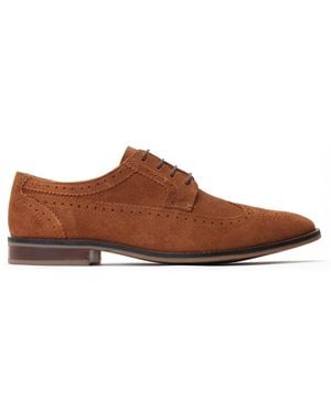 Base London Twain Brogue Shoe - Brown