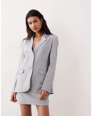 Miss Selfridge – oversize-blazer - Grau