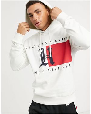 Tommy Hilfiger X Lewis Hamilton Fleece Logo Hoodie - White