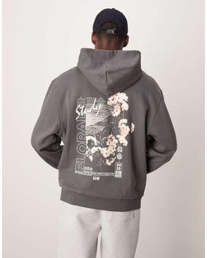 ASOS Hoodie With Souvenir Print - Grey