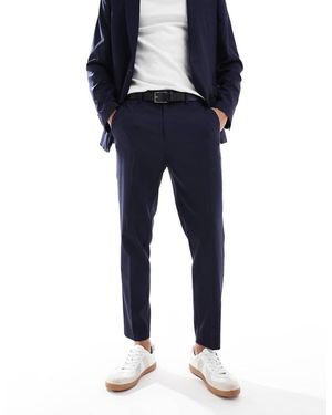 ASOS Pantaloni Da Abito Affusolati Marroni - Blu