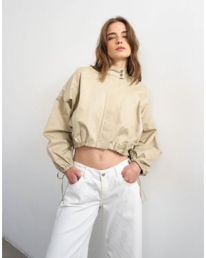 TOPSHOP – hemdbluse - Natur