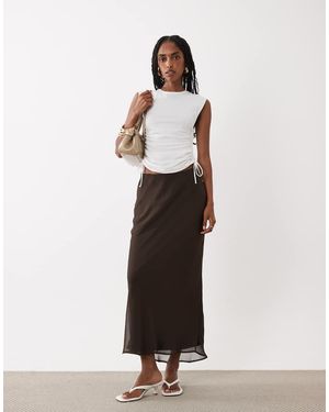 Vila Maxi Rok Van Chiffon - Wit