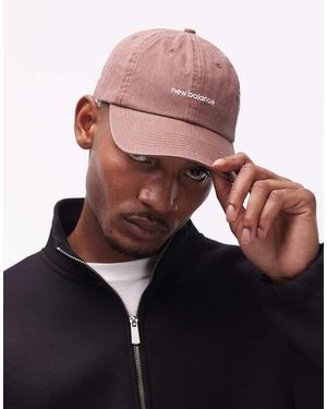 New Balance 6-panel Linear Logo Hat - Brown