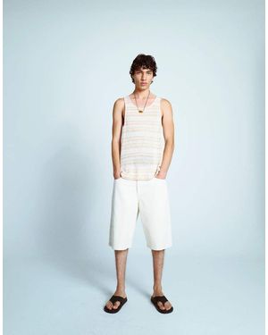 TOPMAN Washed Twill Shorts - Grey
