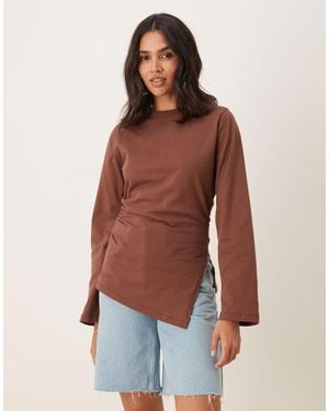ASOS – langärmliges oberteil - Rot