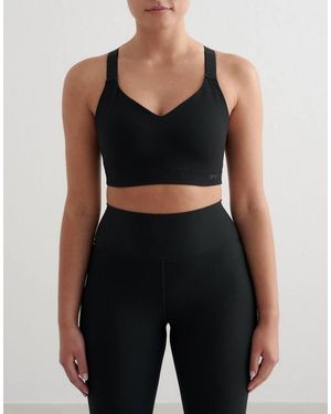 Aim'n Ribbed Performance Support Bra - Black