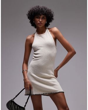 Rhythm Martini Halter Knit Mini Dress - Grey