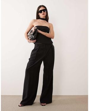 Mango Maris Tailored Trouser Co-Ord - Black