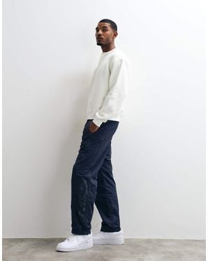 Hollister Baggy Side Graphic Track Pant - White