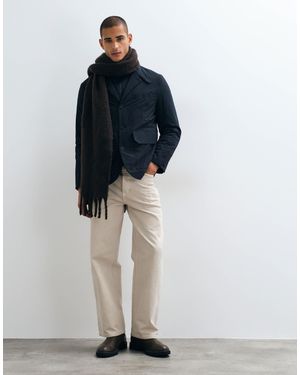 Mango Padded High Neck Jacket - Blue