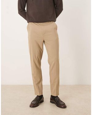 ASOS Toelopende Nette Broek - Naturel