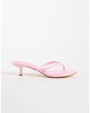 SEQWL Capri sandale mit absatz und zehensteg - Pink