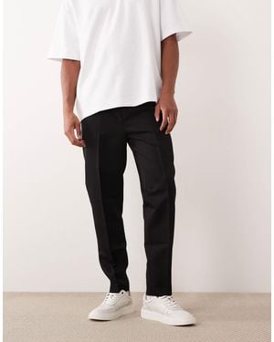ASOS Tailored Pull On Tapered Pants - Black