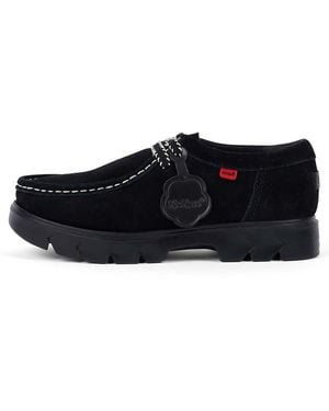 Kickers Shoe Lennon Wall Suede Shoe - Black
