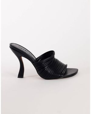 TOPSHOP Wisteria riemchen-mule mit absatz - Schwarz