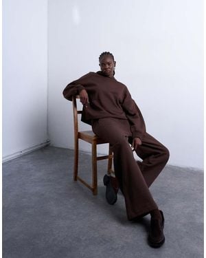 TOPSHOP Premium Heavyweight Straight Leg Jogger - Purple