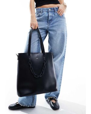 PASQ Bolso Tote Con Asa De Hombro Y Detalle De Cadena De - Azul