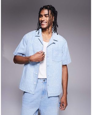River Island Boxy Denim Shirt - Blue