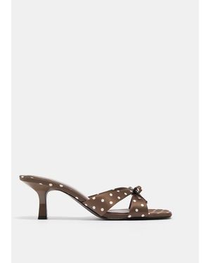 Pull&Bear Heeled Sandals - Natural